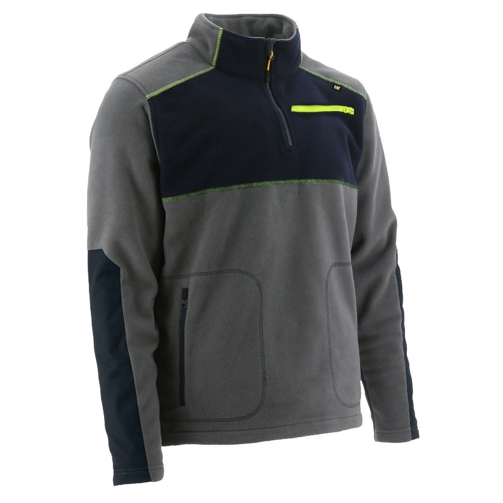 Fleeces Caterpillar Argo 1/4 Zip Męskie Ciemny Szare | RQEDW-5149