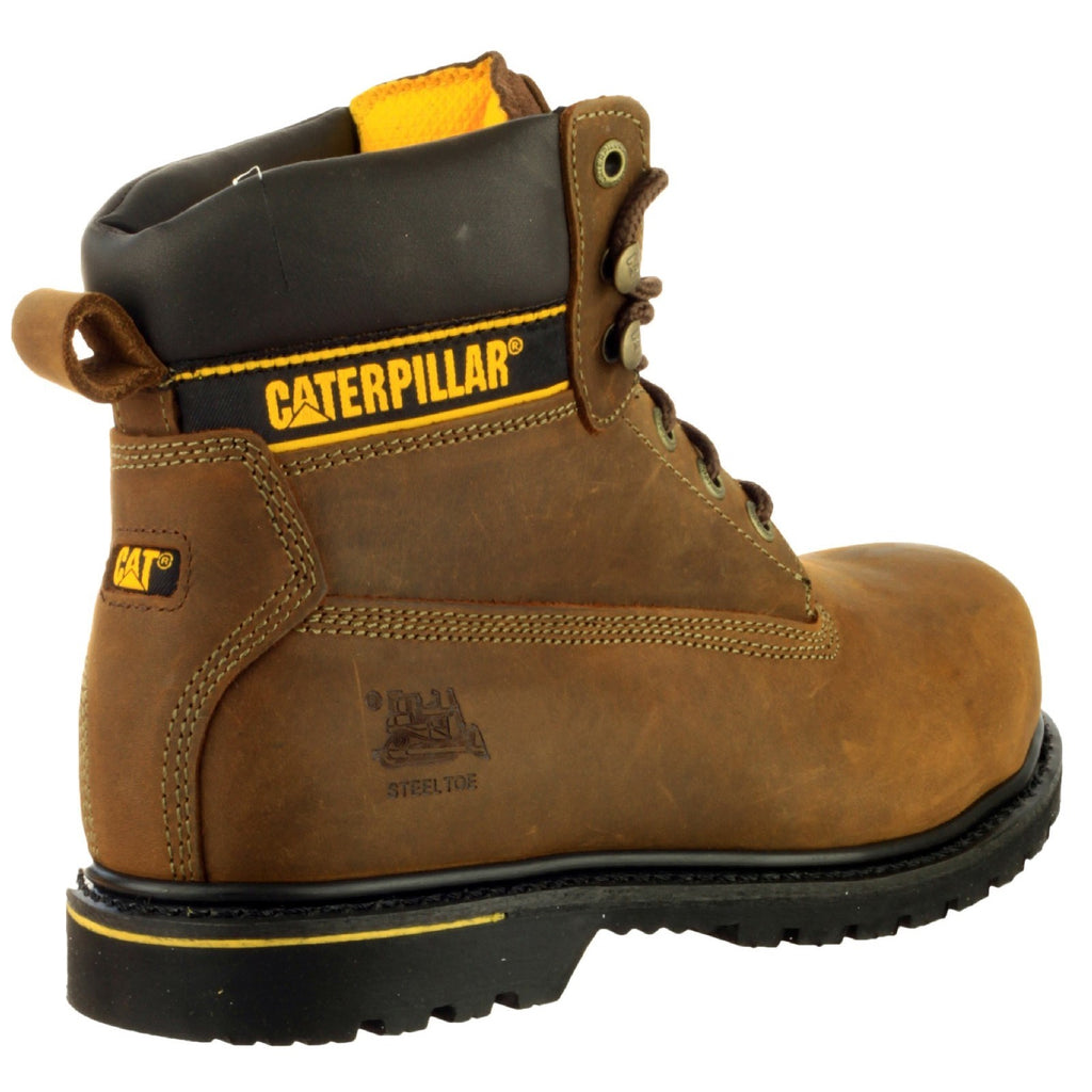 Goodyear Welted Safety Boots Caterpillar Holton S3 Męskie Brązowe | FWHEK-7968