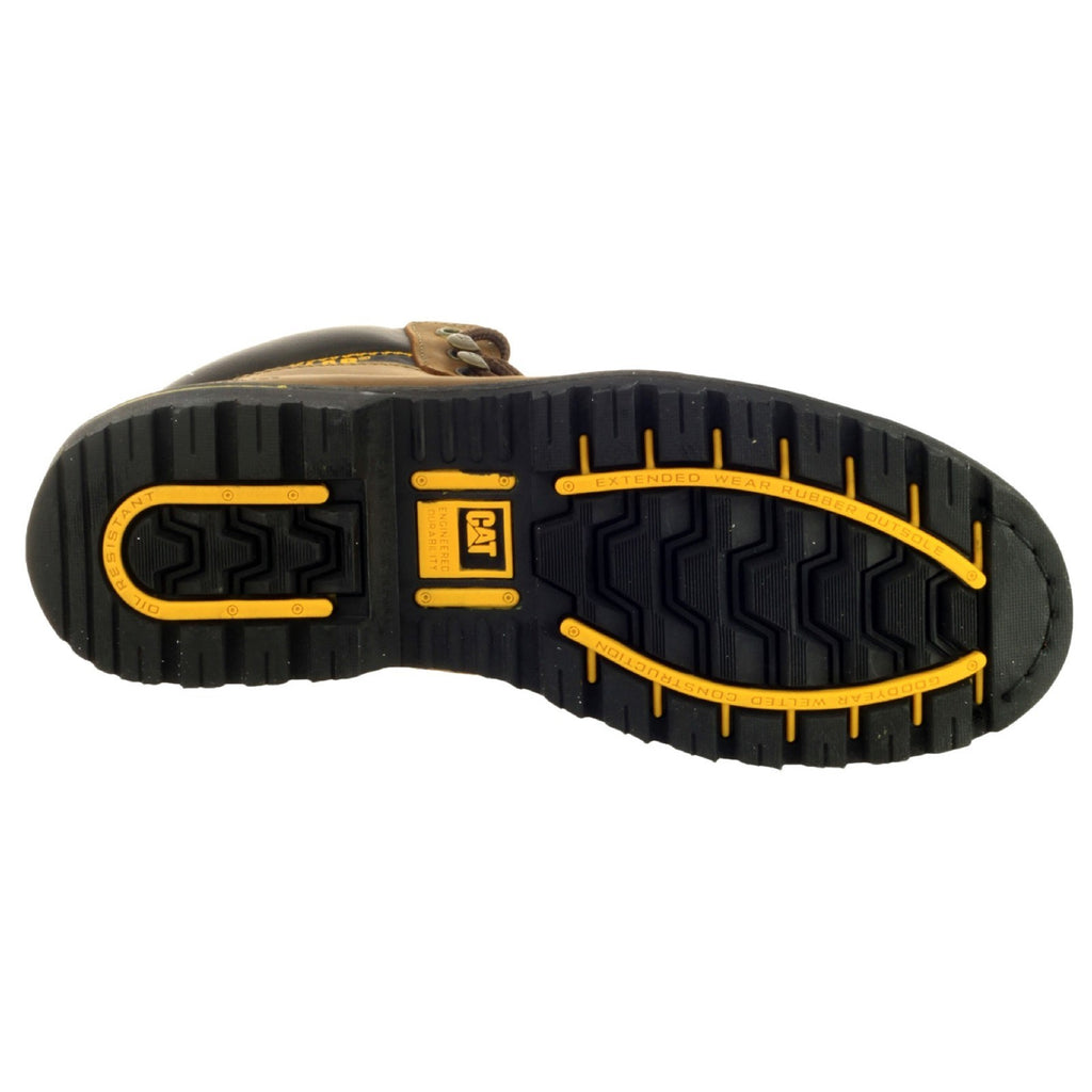 Goodyear Welted Safety Boots Caterpillar Holton S3 Męskie Brązowe | FWHEK-7968