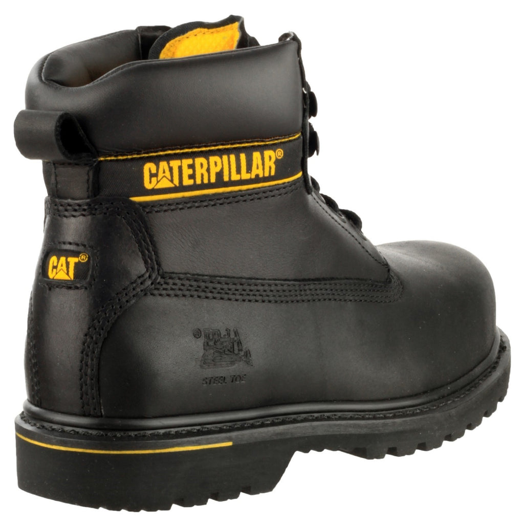 Goodyear Welted Safety Boots Caterpillar Holton S3 Męskie Czarne | HUJWA-3129