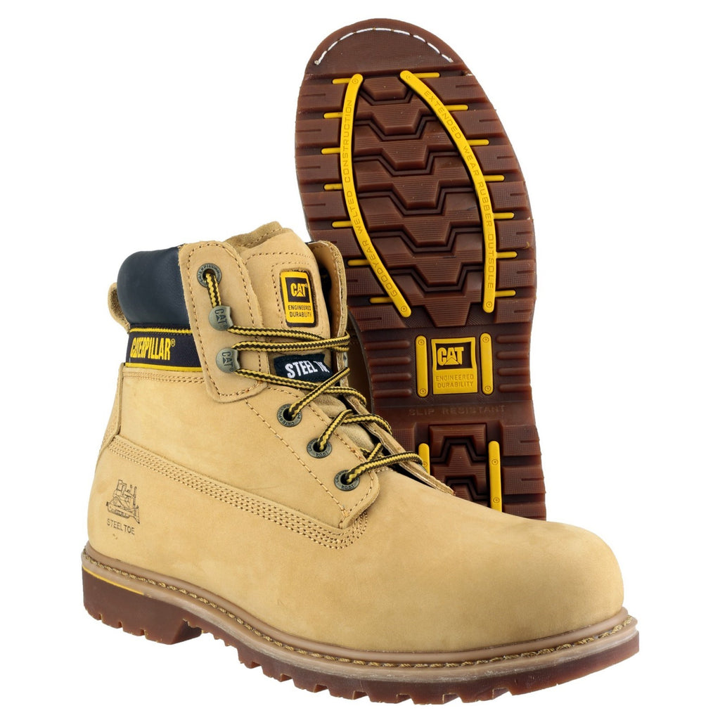 Goodyear Welted Safety Boots Caterpillar Holton Sb Męskie Brązowe | LAJYV-3140