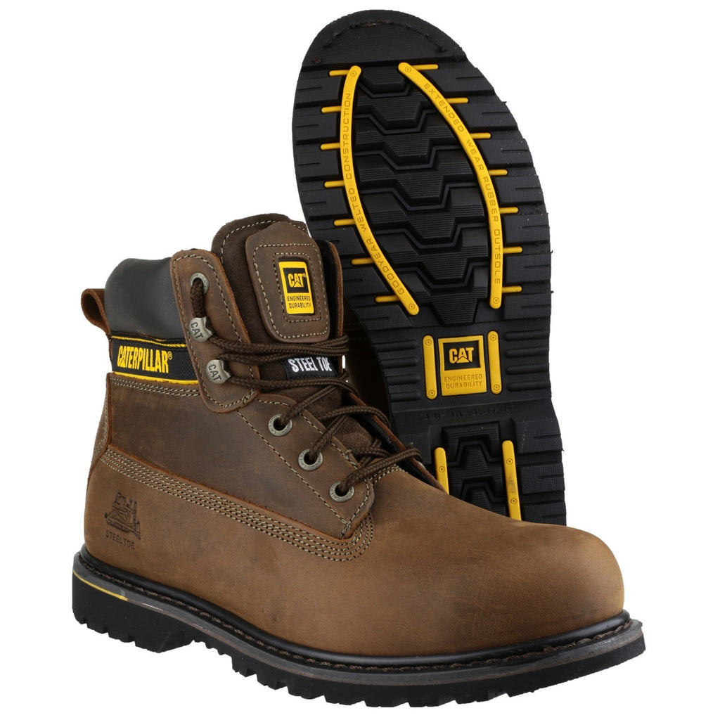 Goodyear Welted Safety Boots Caterpillar Holton Sb Męskie Brązowe | RXWPE-5814