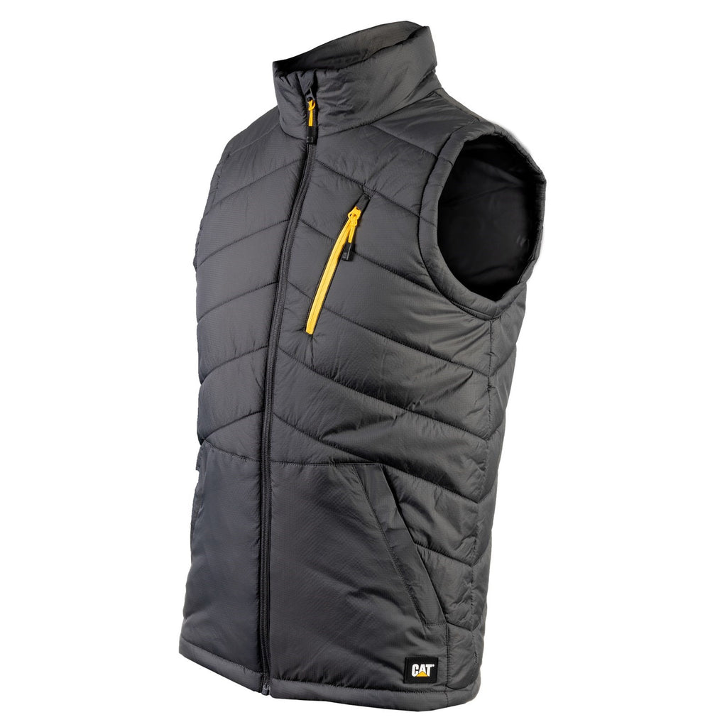 Kamizelki Ocieplane Caterpillar Essentials Body Warmer Męskie Ciemny Szare | KIFSX-9584