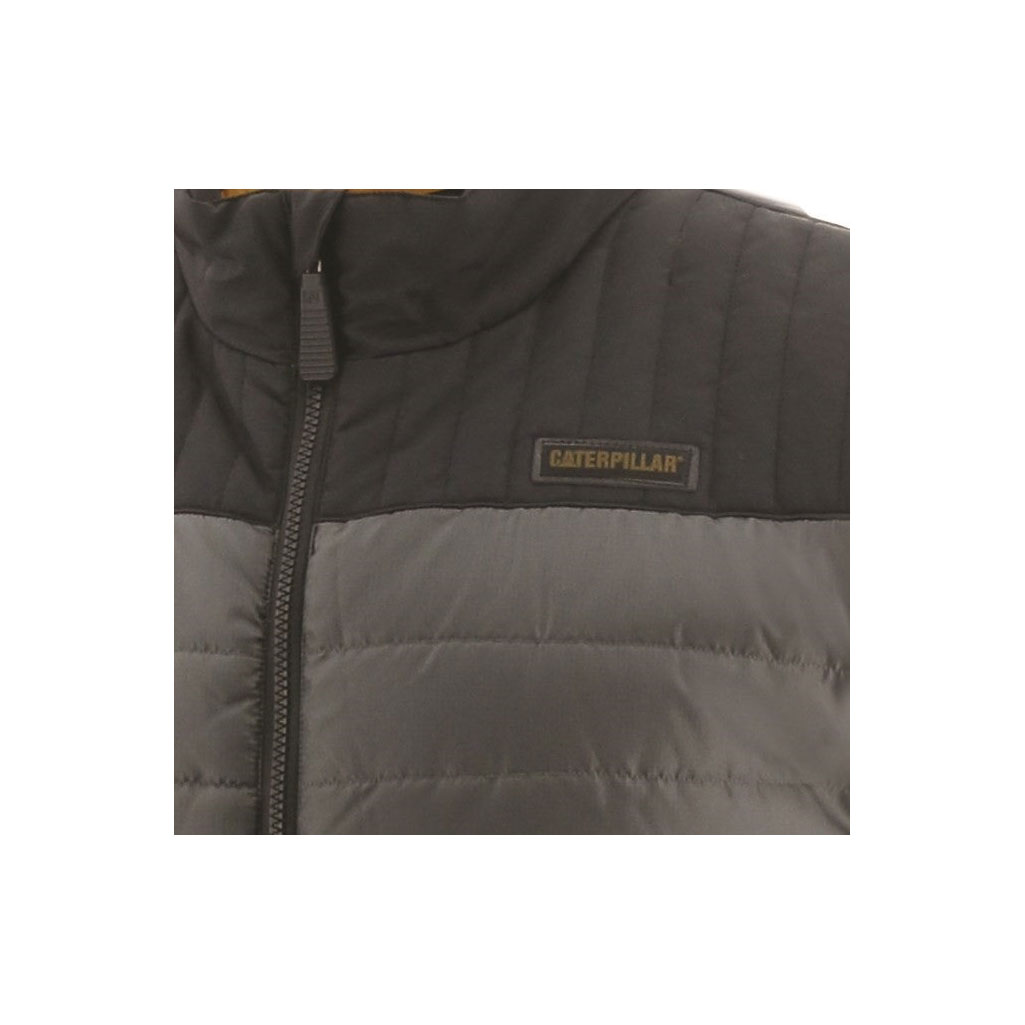 Kamizelki Ocieplane Caterpillar Squall Body Warmer Męskie Ciemny Szare | OMKGU-9120