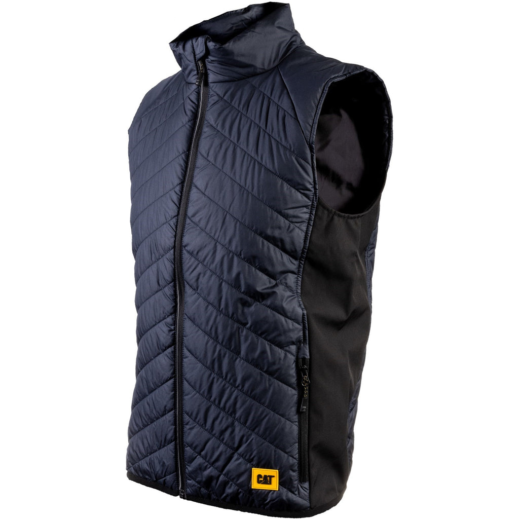 Kamizelki Ocieplane Caterpillar Trades Hybryd Body Warmer Męskie Granatowe | PXQRJ-0142