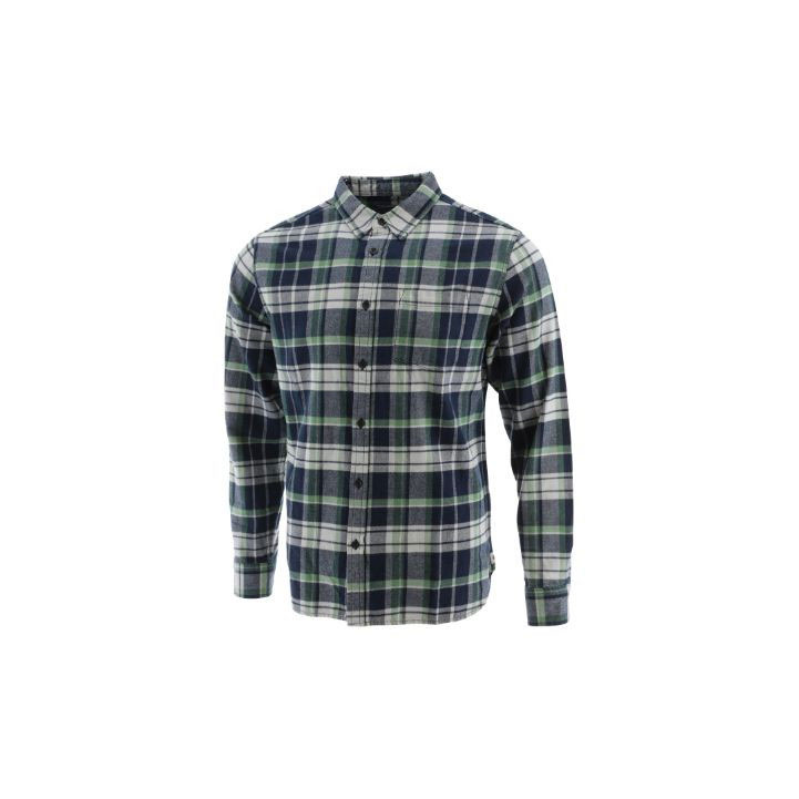 Koszule Caterpillar Foundation Flannel Long Sleeve Męskie Niebieskie | HZXFP-1789