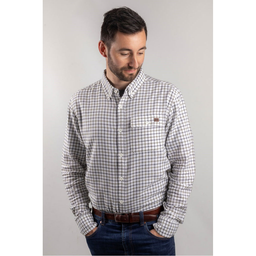 Koszule Caterpillar Tattersall Button Down Męskie Zielone | COUJL-8703