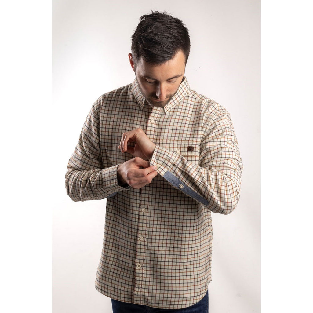 Koszule Caterpillar Tattersall Button Down Męskie Kolorowe | MGZWL-4596