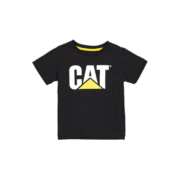 Koszulki Caterpillar Cat Trademark Dziecięce Czarne | PEVKL-0281