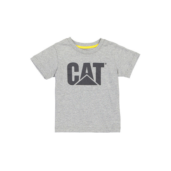 Koszulki Caterpillar Cat Trademark Dziecięce Szare | WKIHT-9075