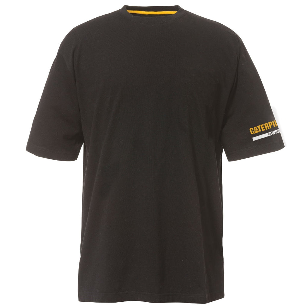 Koszulki Caterpillar Essentials S/S Męskie Czarne | SDNAT-3480