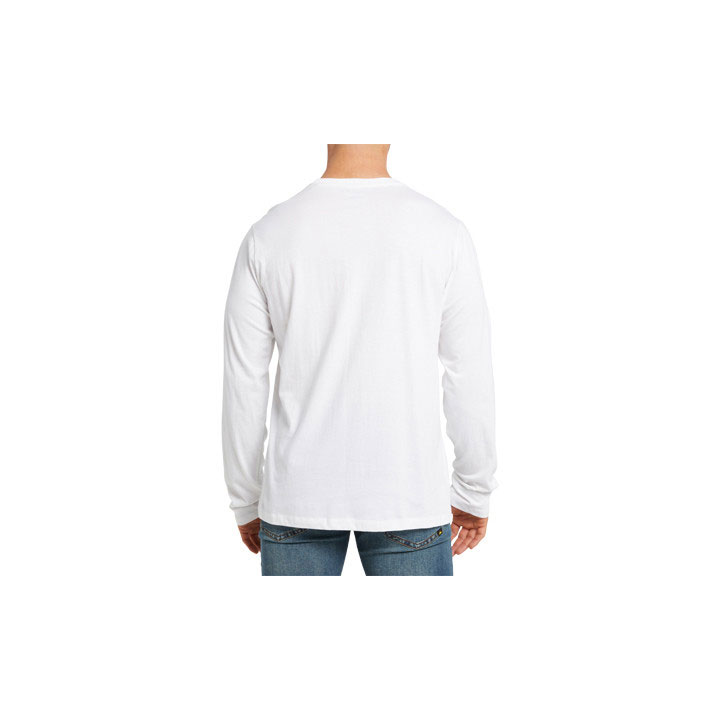 Koszulki Caterpillar Original Fit Long Sleeve Logo Damskie White-Traademark | MJOFE-1358