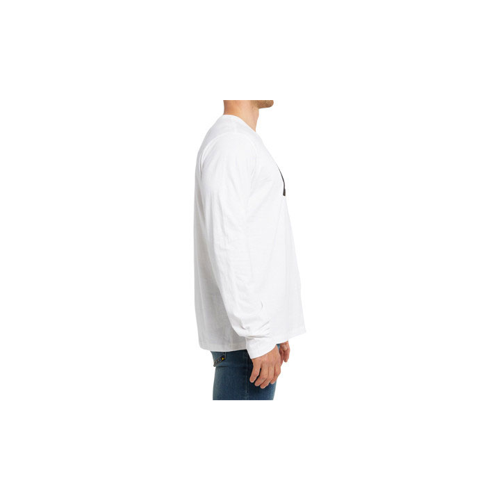 Koszulki Caterpillar Original Fit Long Sleeve Logo Damskie White-Traademark | MJOFE-1358