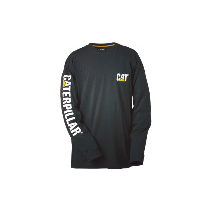 Koszulki Caterpillar Trademark Banner Long Sleeve Damskie Czarne | ODPRW-2476