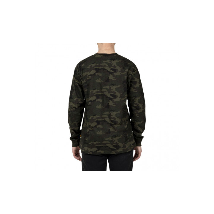 Koszulki Caterpillar Trademark Banner Long Sleeve Męskie Camo | YWBPS-8903