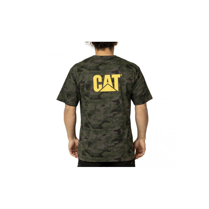 Koszulki Caterpillar Trademark Męskie Camo | KWOSE-4915