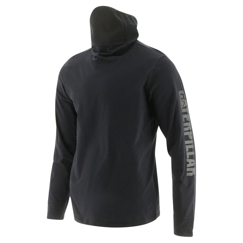 Koszulki Caterpillar Viraloff Long Sleeve Gaiter Męskie Czarne | DKQUY-1376