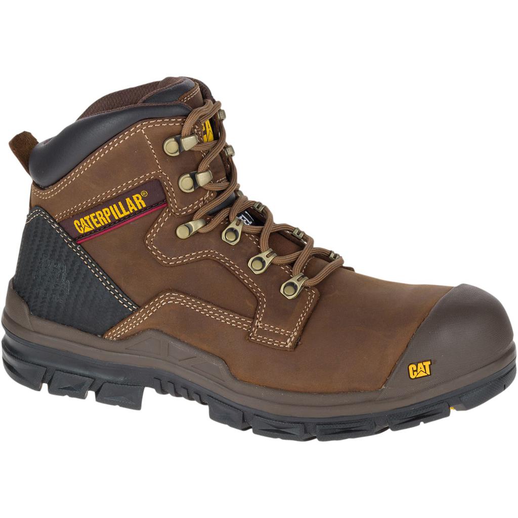 Kozaki Robocze Caterpillar Bearing S3 Wody Resistant Hro Src Steel Toe Męskie Brązowe | YRGXO-3891