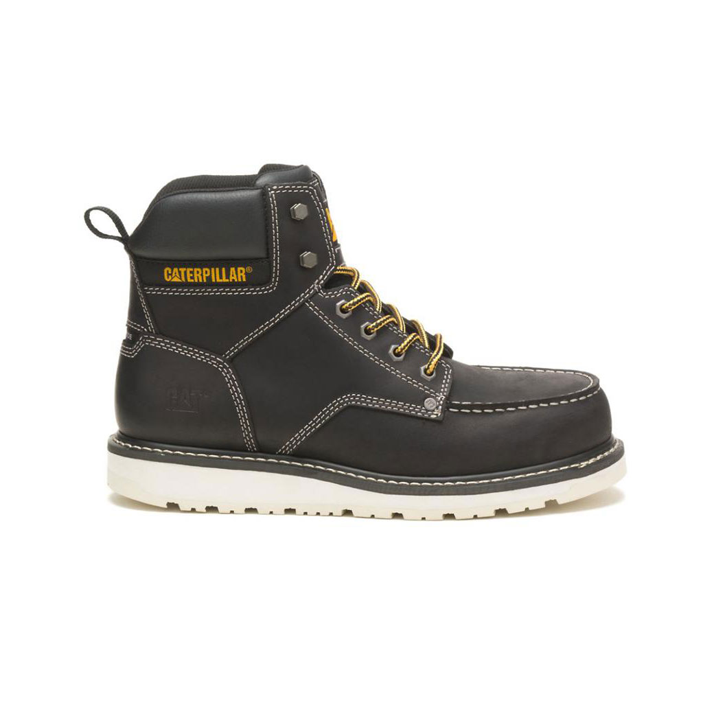 Kozaki Robocze Caterpillar Calibrate Steel Toe Męskie Czarne | MHBJN-3817