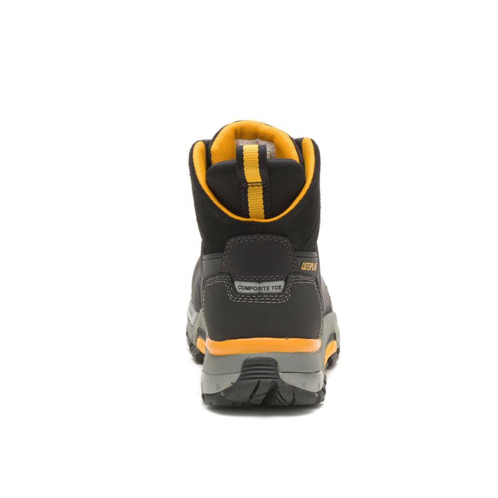 Kozaki Robocze Caterpillar Cat Edge Waterproof Nano Toe Męskie Czarne | RECSN-7926