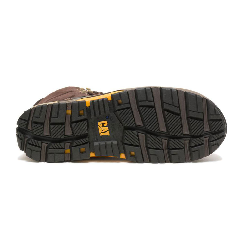 Kozaki Robocze Caterpillar Cat Edge Waterproof Nano Toe Męskie Kawa Brązowe | RVBJH-6407