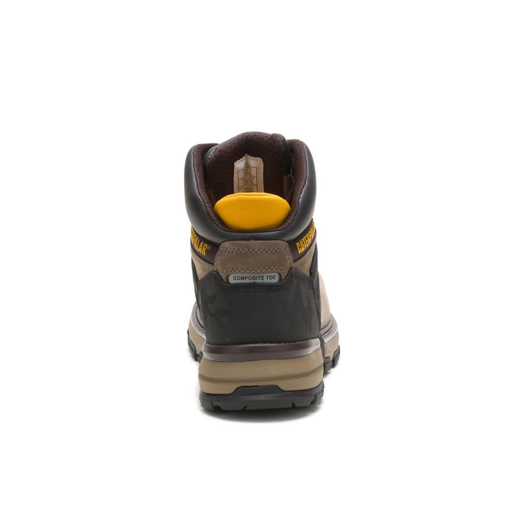 Kozaki Robocze Caterpillar Excavator Superlite Waterproof Nano Toe Csa Męskie Brown/Black | BZVNW-0296