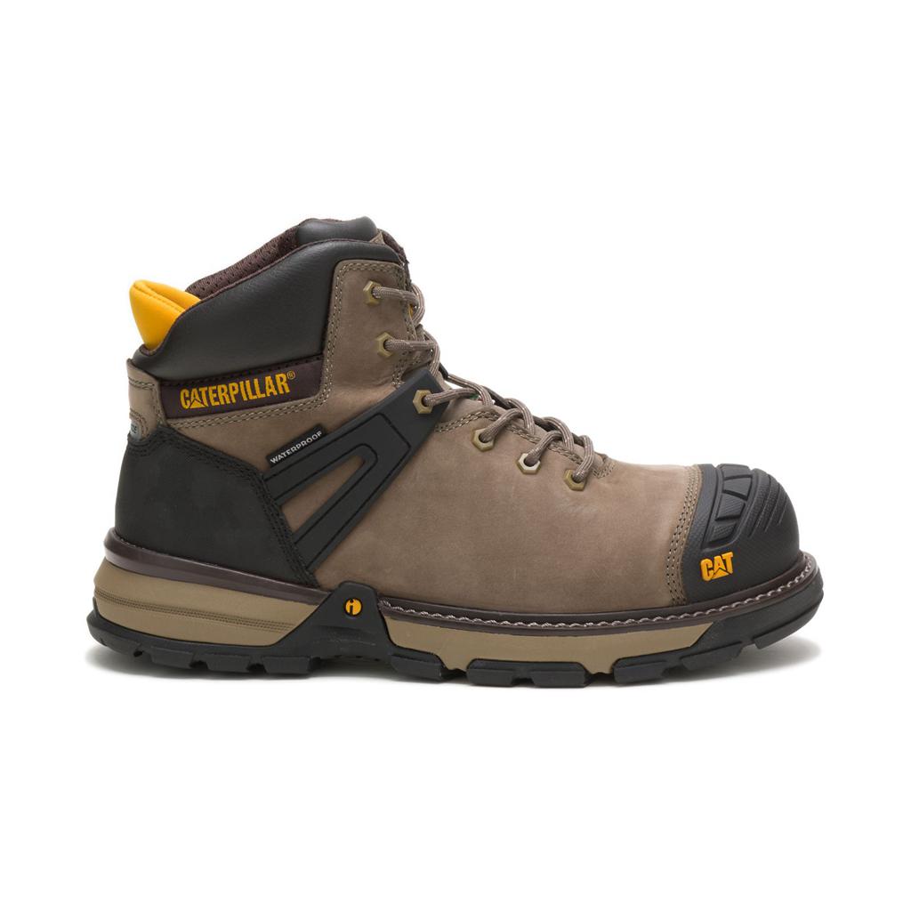 Kozaki Robocze Caterpillar Excavator Superlite Waterproof Nano Toe Csa Męskie Brown/Black | BZVNW-0296