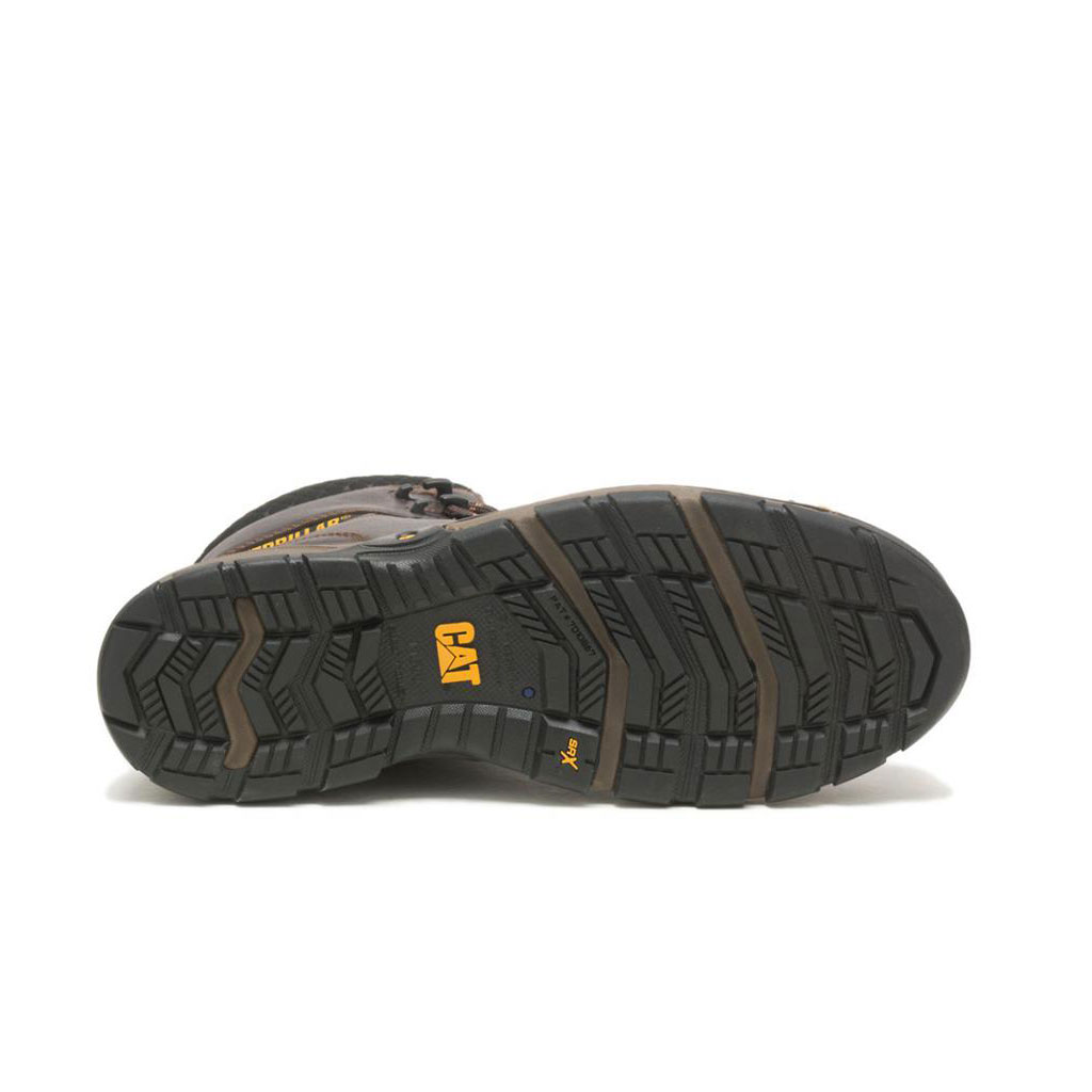 Kozaki Robocze Caterpillar Excavator Superlite Cool Carbon Composite Toe Męskie Ciemny Brązowe | MZLGS-5182