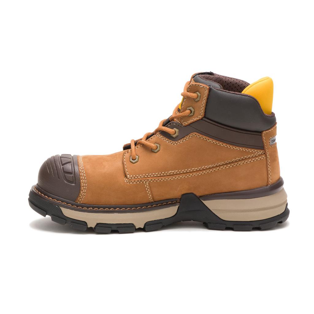 Kozaki Robocze Caterpillar Excavator Superlite Waterproof Nano Toe Damskie Brązowe | OUVGD-3149