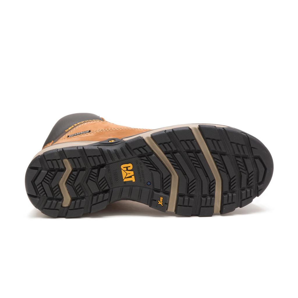 Kozaki Robocze Caterpillar Excavator Superlite Waterproof Nano Toe Damskie Brązowe | OUVGD-3149