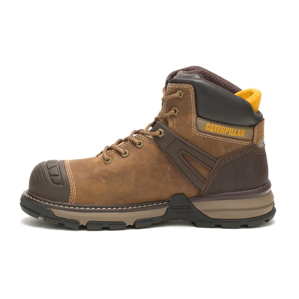 Kozaki Robocze Caterpillar Excavator Superlite Waterproof Nano Toe Csa Męskie Brązowe | RSZNL-0978