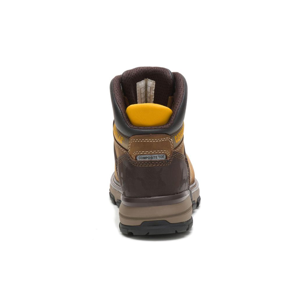 Kozaki Robocze Caterpillar Excavator Superlite Waterproof Nano Toe Męskie Brown/Black | YAHTQ-1763