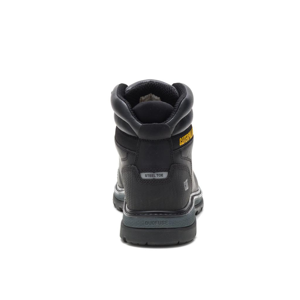 Kozaki Robocze Caterpillar Foxfield Steel Toe Męskie Czarne | BNLDJ-0452