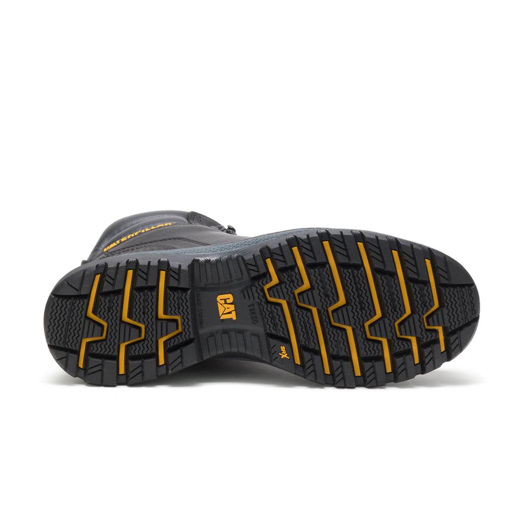 Kozaki Robocze Caterpillar Foxfield Steel Toe Męskie Czarne | BNLDJ-0452