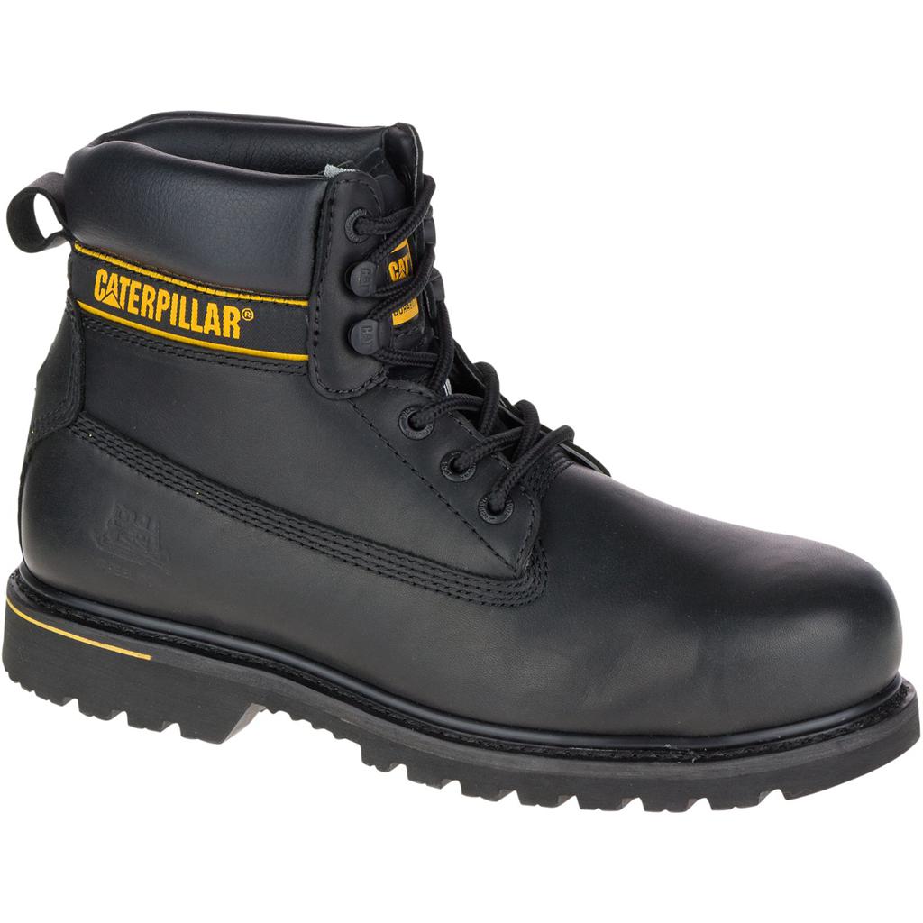 Kozaki Robocze Caterpillar Holton Steel Toe S3 Hro Src Męskie Czarne | OERKX-3284