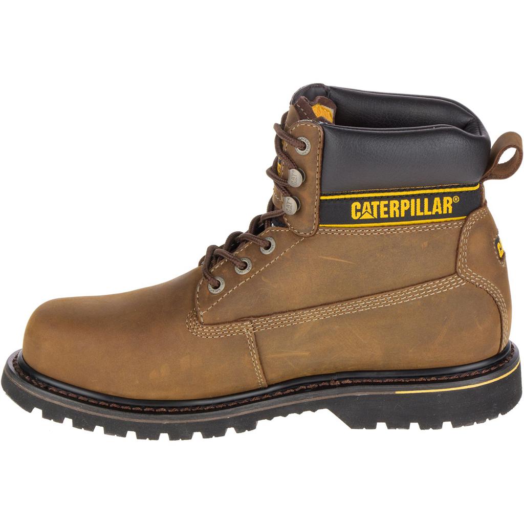 Kozaki Robocze Caterpillar Holton Steel Toe S3 Hro Src Męskie Ciemny Brązowe | PKSOU-7296