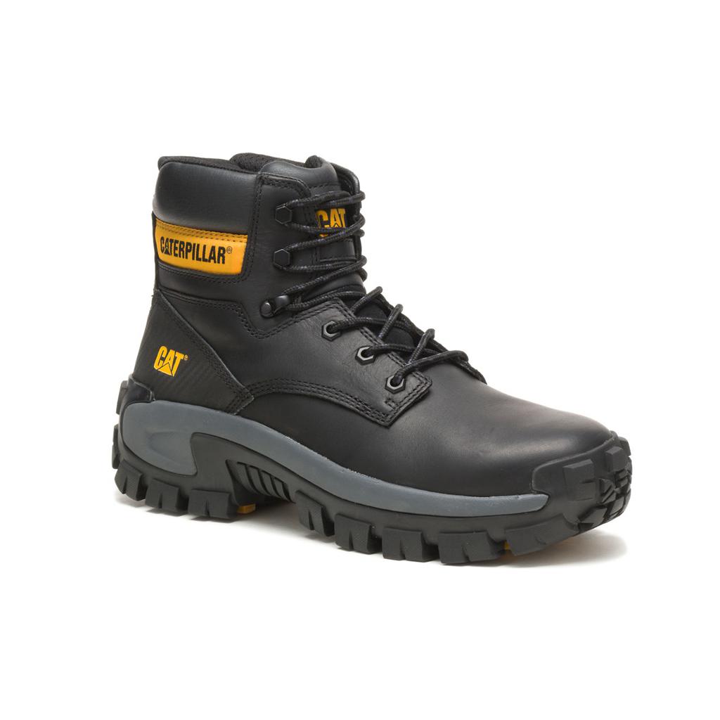 Kozaki Robocze Caterpillar Invader Hi Steel Toe Męskie Czarne | DWMTN-4957