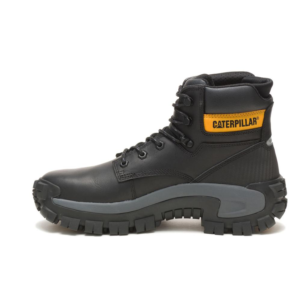 Kozaki Robocze Caterpillar Invader Hi Steel Toe Męskie Czarne | DWMTN-4957