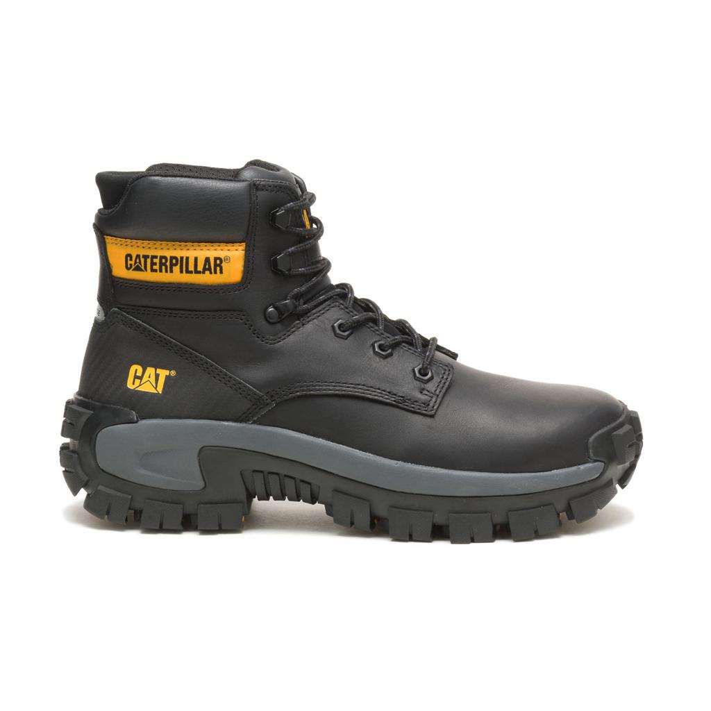 Kozaki Robocze Caterpillar Invader Hi Steel Toe Męskie Czarne | DWMTN-4957