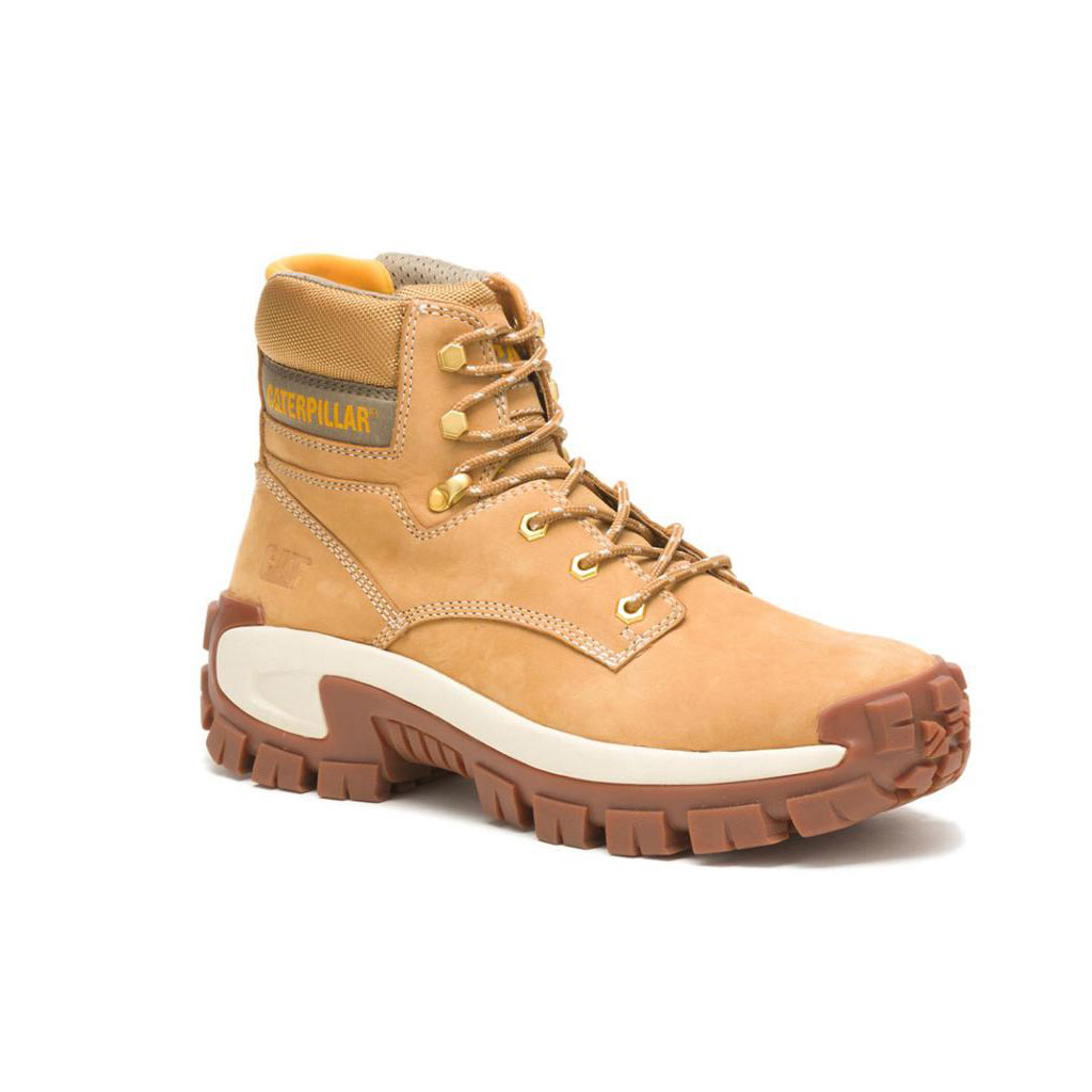 Kozaki Robocze Caterpillar Invader Hi Steel Toe Męskie Brązowe | ELUNT-2819