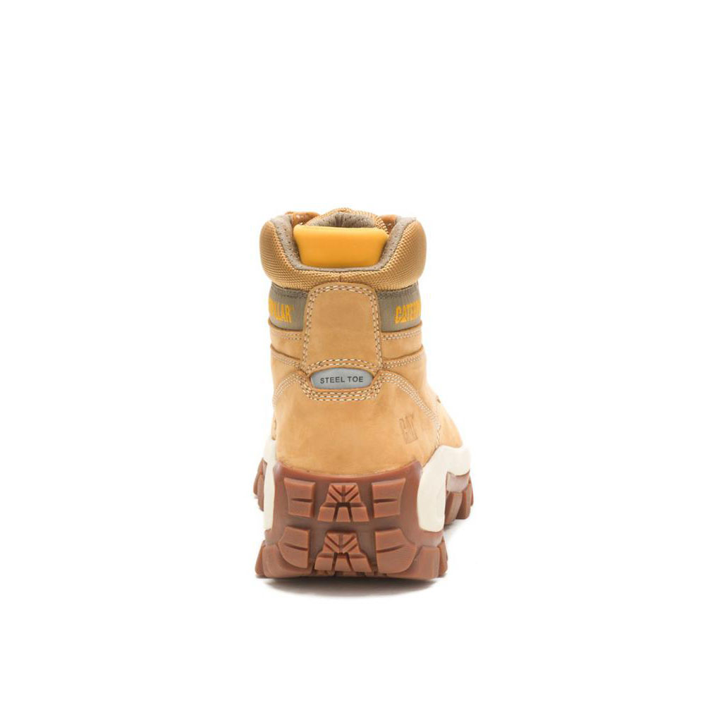 Kozaki Robocze Caterpillar Invader Hi Steel Toe Męskie Brązowe | ELUNT-2819