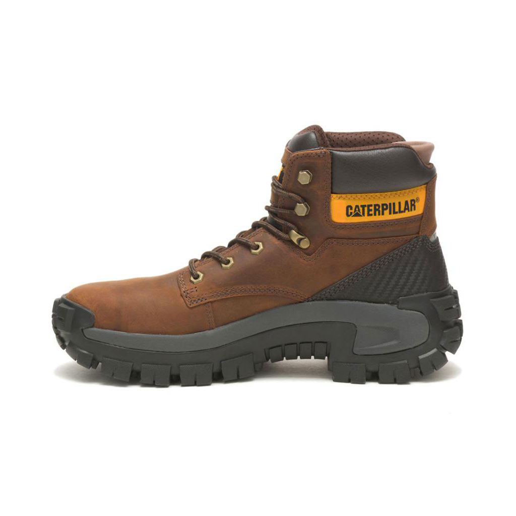 Kozaki Robocze Caterpillar Invader Hi Steel Toe Męskie Ciemny Brązowe | EPCOS-3607