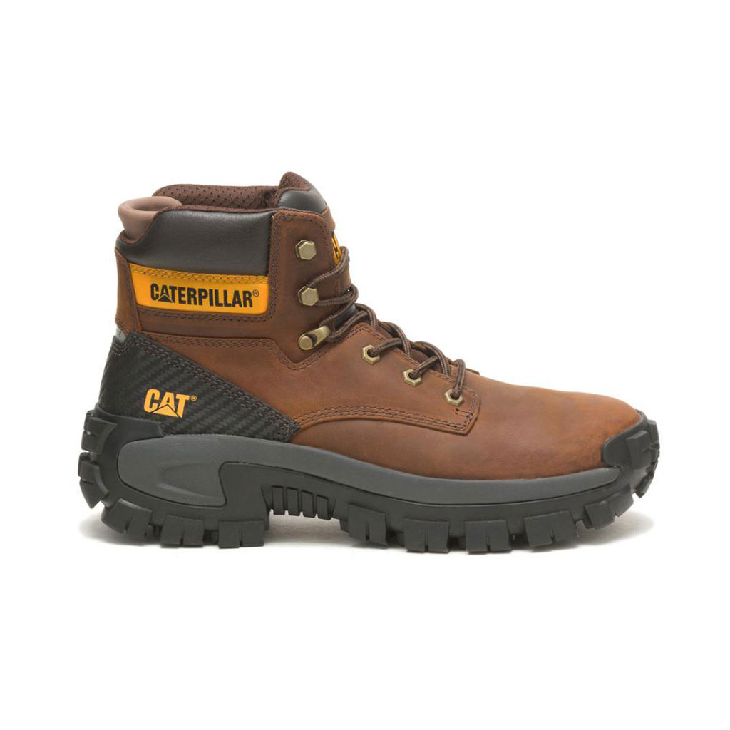 Kozaki Robocze Caterpillar Invader Hi Steel Toe Męskie Ciemny Brązowe | EPCOS-3607