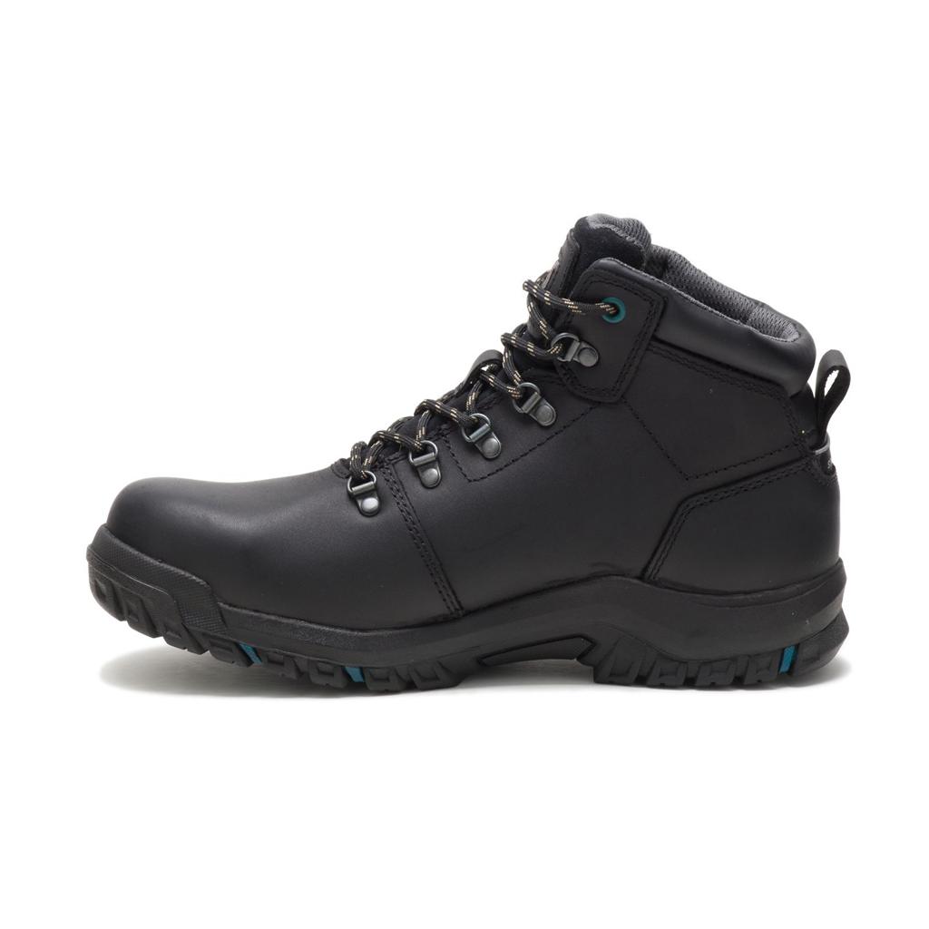 Kozaki Robocze Caterpillar Mae Steel Toe Waterproof Damskie Czarne | WACMU-4638