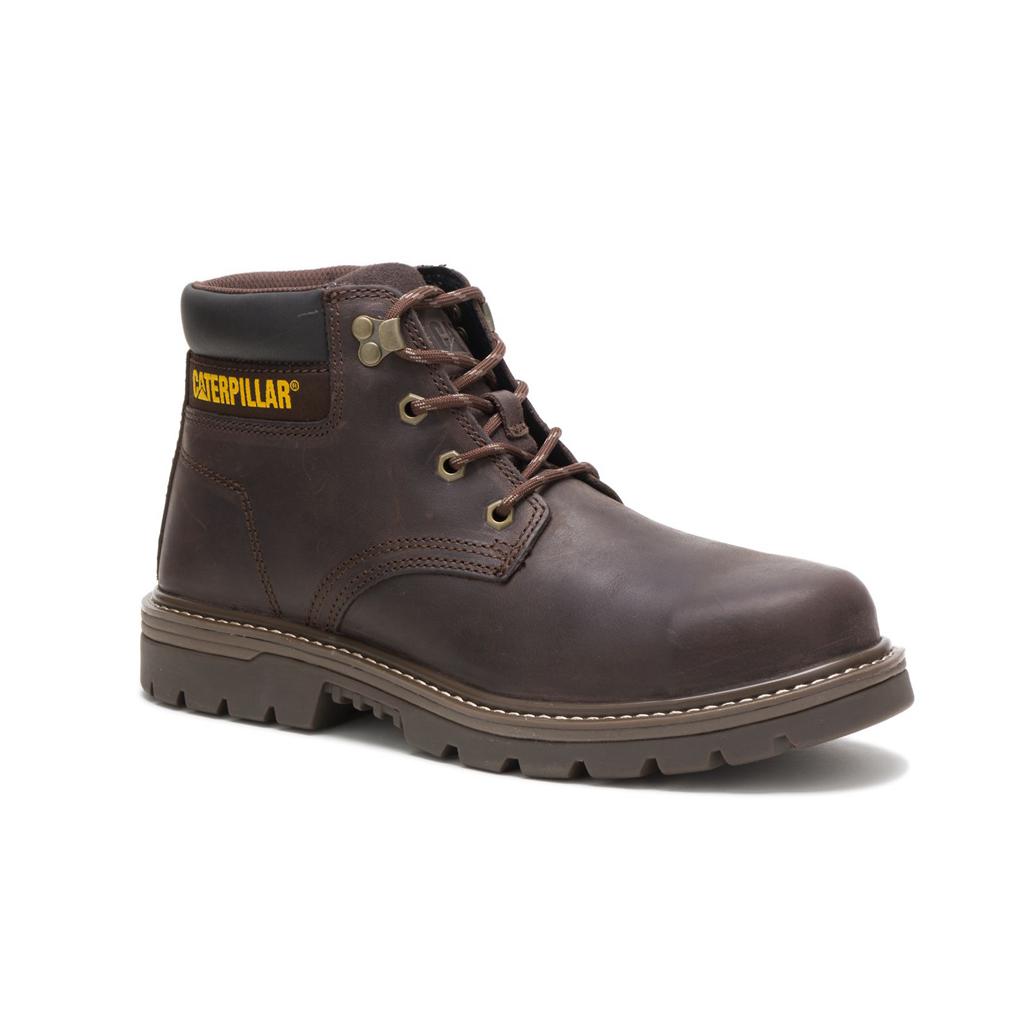 Kozaki Robocze Caterpillar Outbase Steel Toe Męskie Kawa | VGHFS-0841