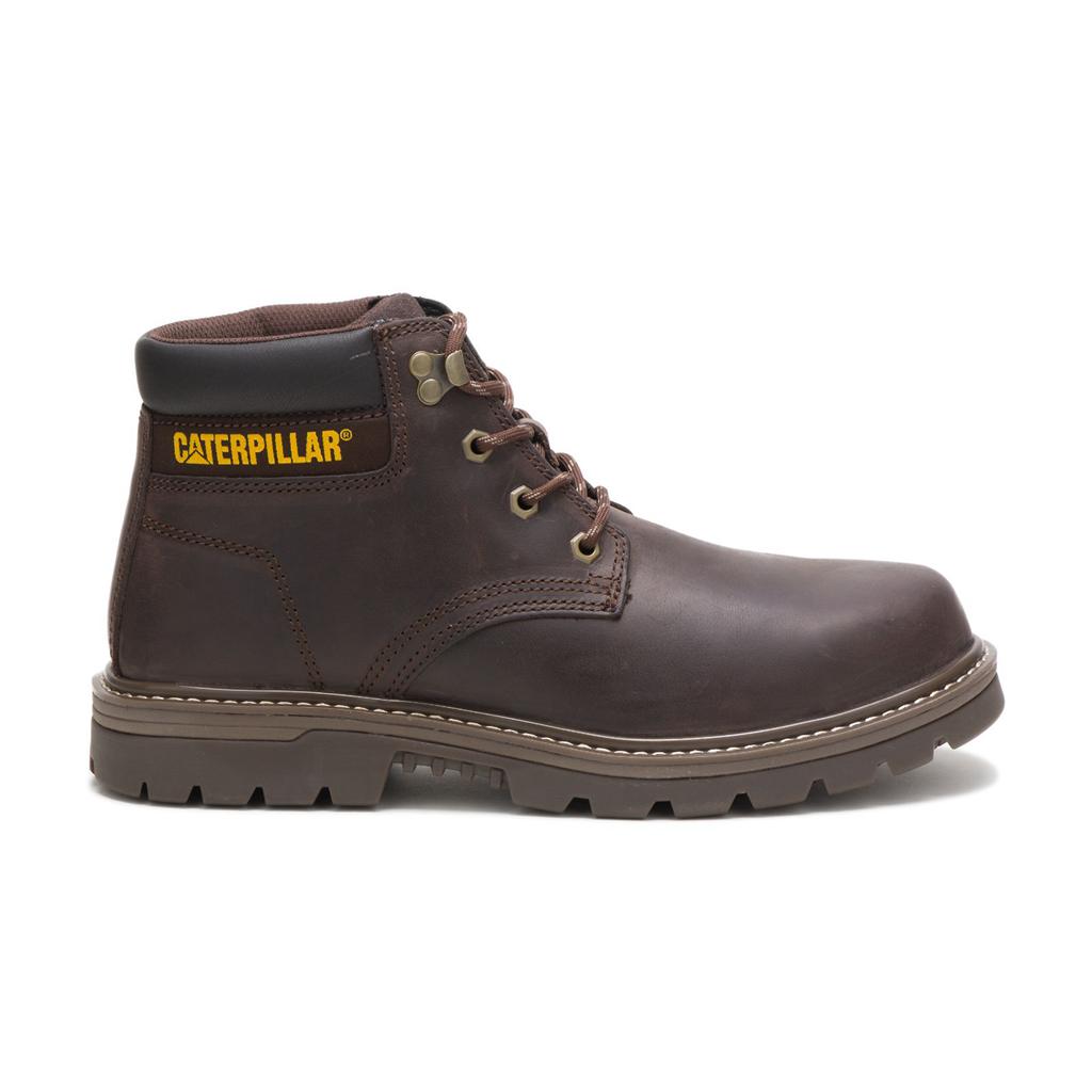 Kozaki Robocze Caterpillar Outbase Steel Toe Męskie Kawa | VGHFS-0841