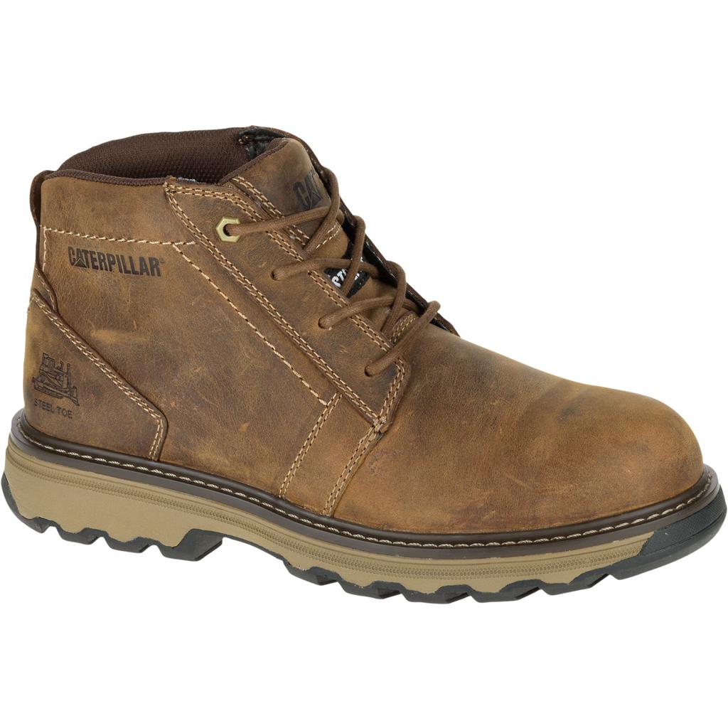 Kozaki Robocze Caterpillar Parker Steel Toe S1p Hrc Sra Męskie Ciemny Beżowe | HWCUB-6387