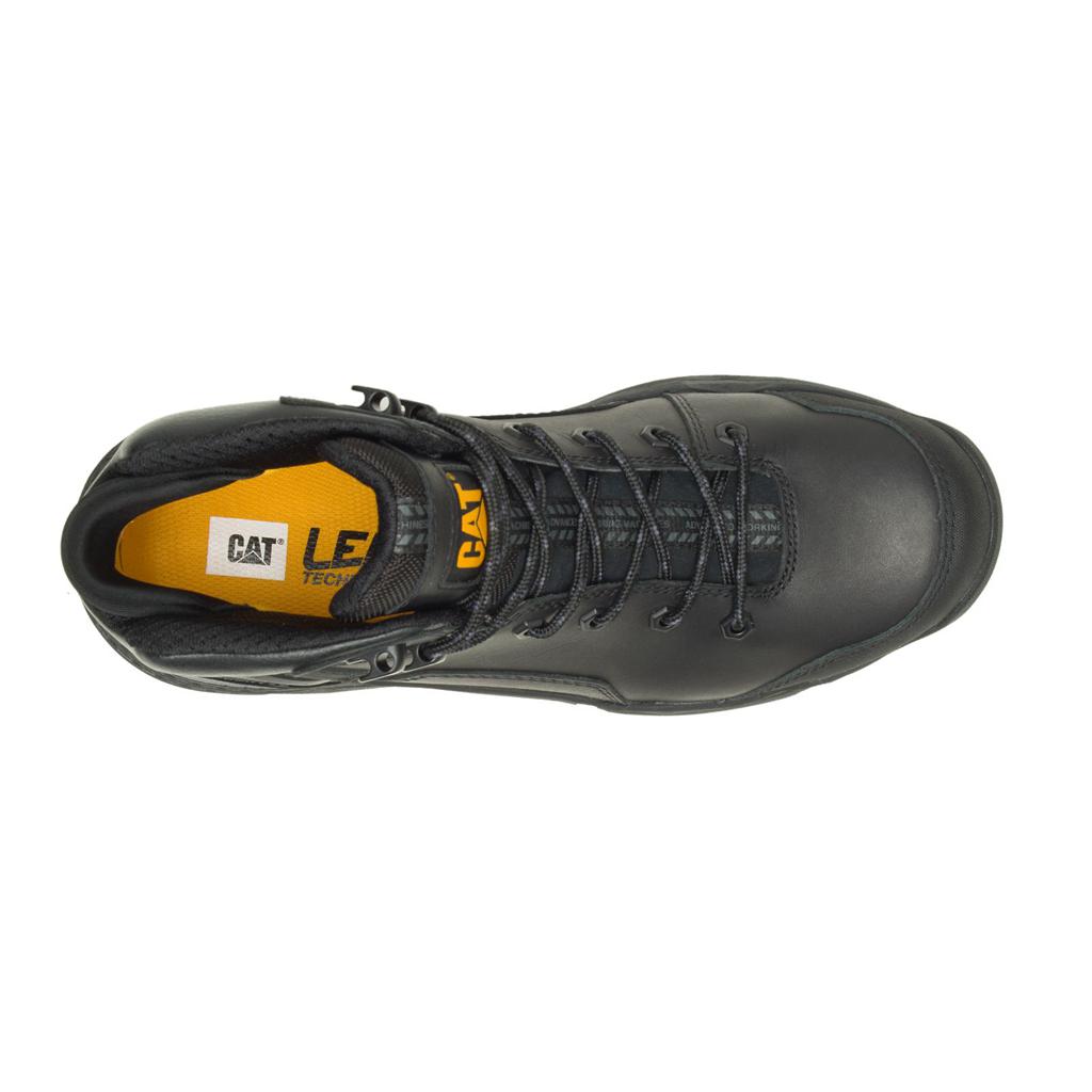 Kozaki Robocze Caterpillar Provoke Mid Waterproof Alloy Toe Męskie Czarne | MPZLD-5391