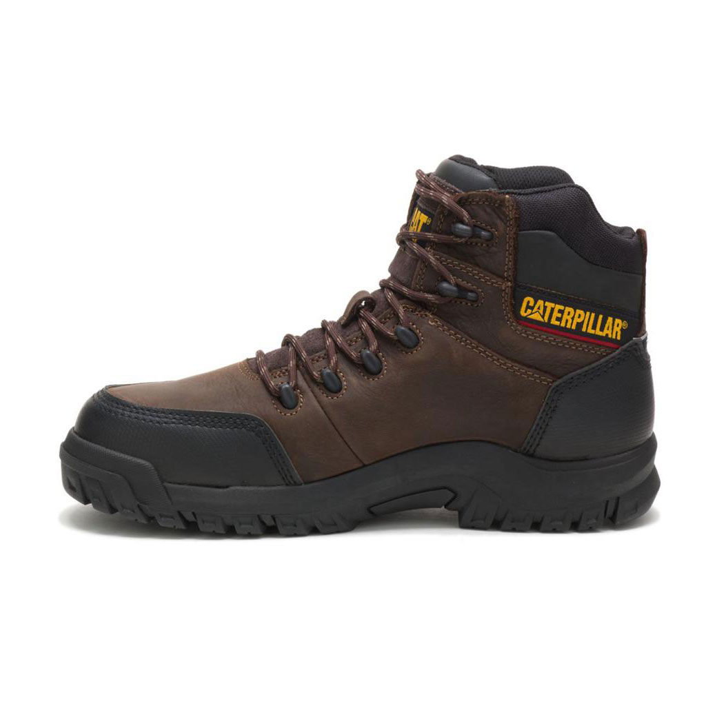 Kozaki Robocze Caterpillar Resorption Waterproof Composite Toe Męskie Brązowe | AMFOB-6897