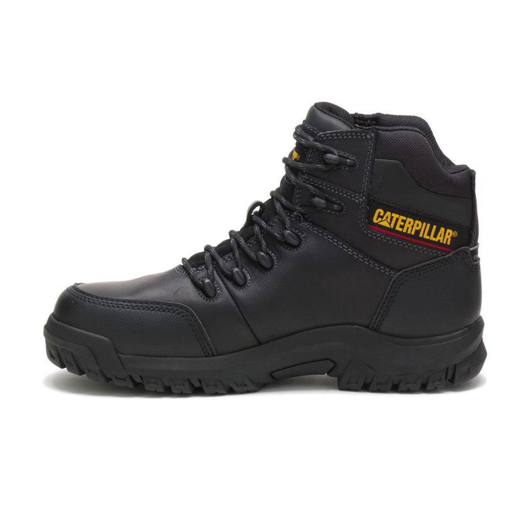 Kozaki Robocze Caterpillar Resorption Waterproof Composite Toe Męskie Czarne | BUWVD-9412